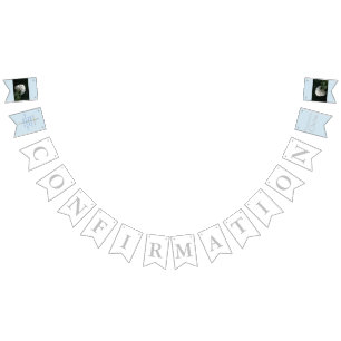 Confirmation Cross Boy Blue Your PHOTOS Bunting Flags