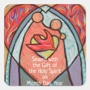 Confirmation Customizable Date Stickers