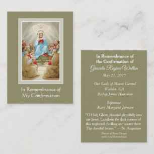 Confirmation du Saint-Esprit   Cartes de souvenir 