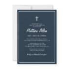 Confirmation For Him Modern Simple Frame Cross