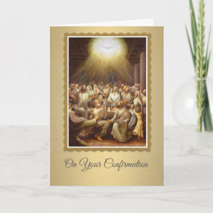 Confirmation Holy Spirit upon the Apostles Card