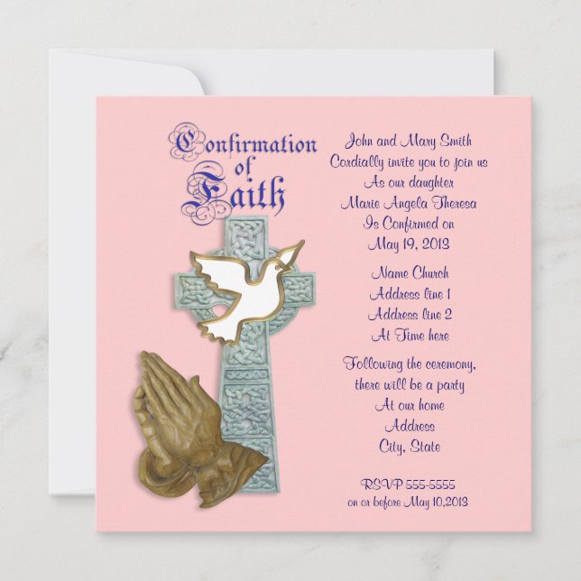 Confirmation Invitation (Front)