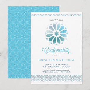 Confirmation Invitation, Boys Confirmation Invite