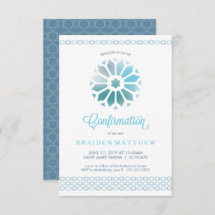 Confirmation Invitation, Boy's Confirmation Invite