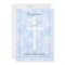 Confirmation Invite Dove and Cross on Blue Invite