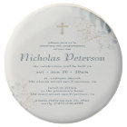 Confirmation Pour Lui Moderne Foliage Croix Or