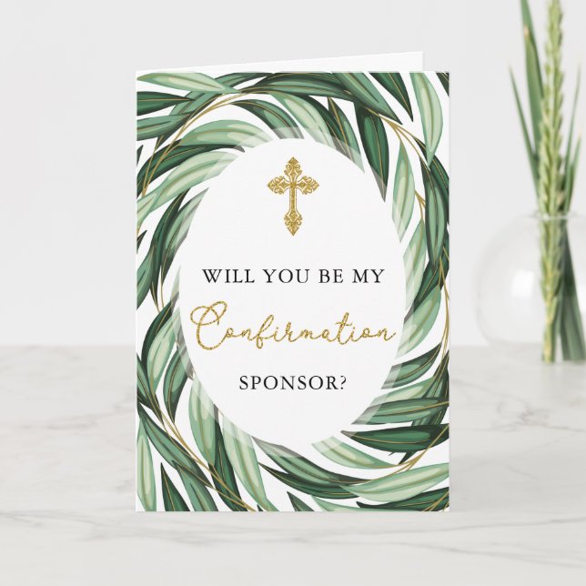 Confirmation Sponsor Request Card (Front)