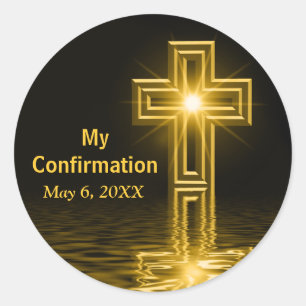 Confirmation Stickers spirituels croisés artistiqu
