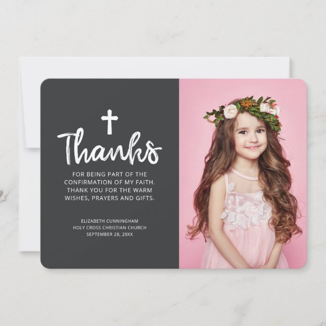 Confirmation Thank You | Custom Photo (Front)
