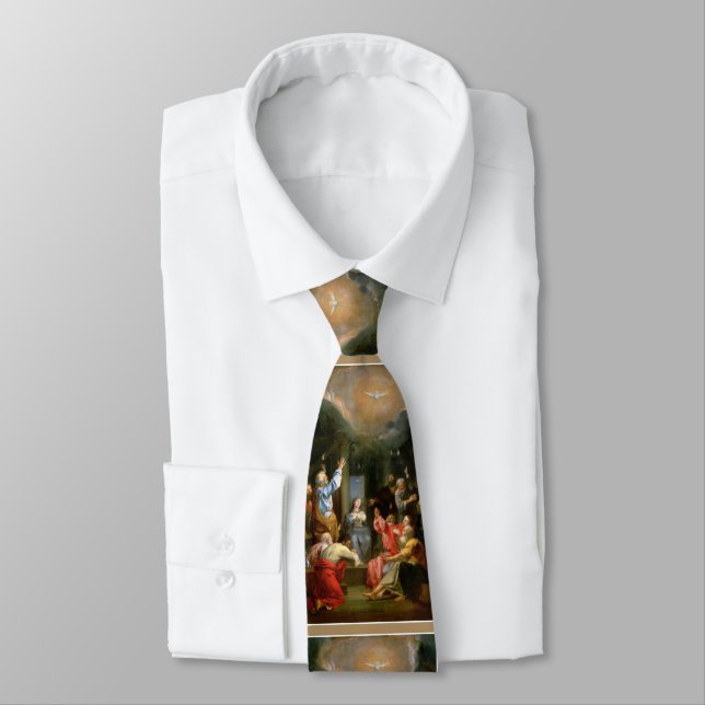 Confirmation Virgin Mary Holy Spirit Apostles Tie (Tied)