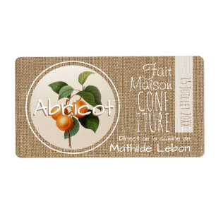 Confiture Abricot makes Etiquette house Horizontal