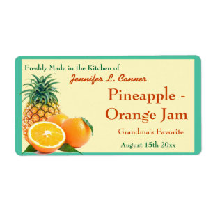 Confiture orange d'ananas ou réserve de pot de tou