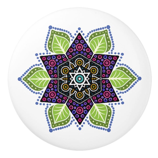 Conflicted Nature 2 Ceramic Knob (Front)