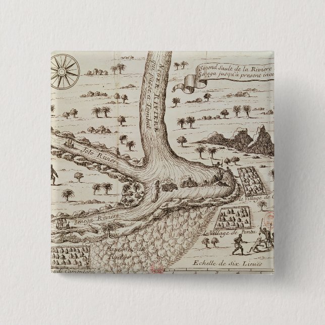 Confluence of the Niger 2 Inch Square Button (Front)