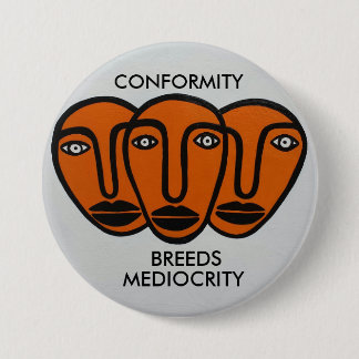 Conformity 2 3 inch round button