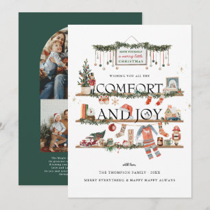Confort & Joie Carte de Noël avec photo