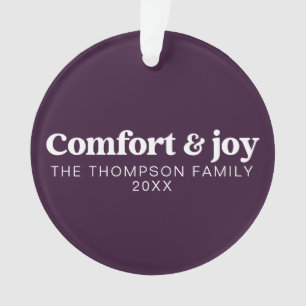 Confort & Joie Moderne Minimaliste Violet Noël