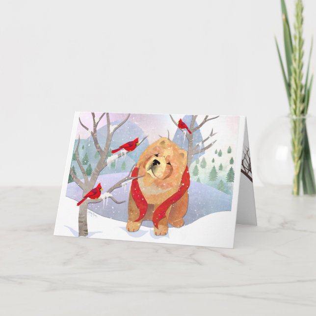 CONFORT & JOY lisse Chow cartes d'art (Devant)