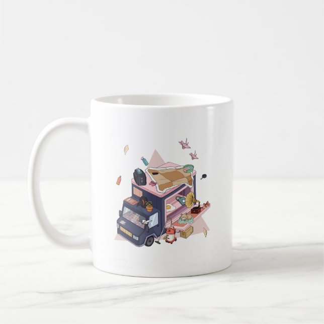 Confortable Voyage Femme Fête Mug (Gauche)