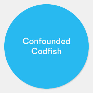 Confounded Codfish Sticker