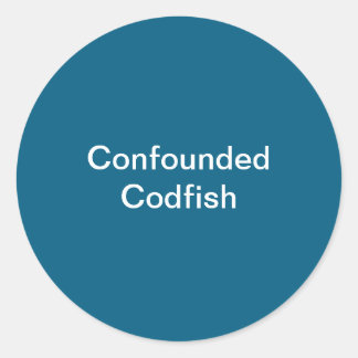 Confounded Codfish Sticker