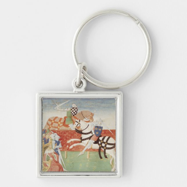 Confrontation of Two Knights before the King Keychain (Front)