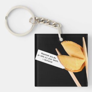 Confucius Fortune Cookie Keychain