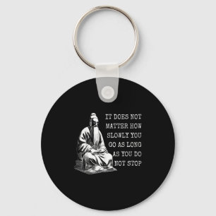 Confucius Motivational Quotes About Life Keychain