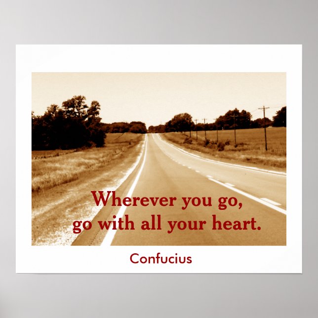 Confucius quote - art print (Front)