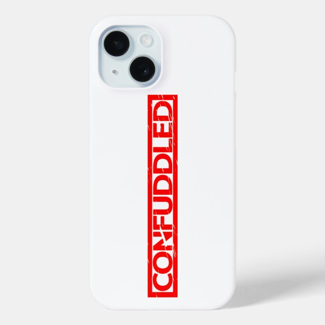 Confuddled Stamp Case-Mate iPhone Case (Back)