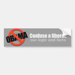 Confuse a liberal Bumpersticker Bumper Sticker