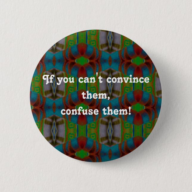 confuse em 2 inch round button (Front)
