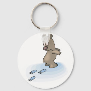 Confused Bear Keychain