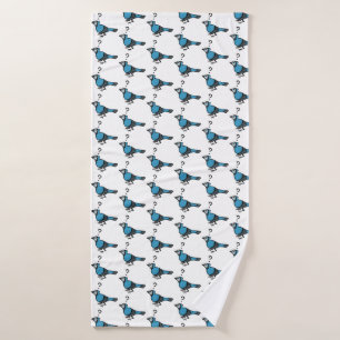 Confused Bird Bath Towel