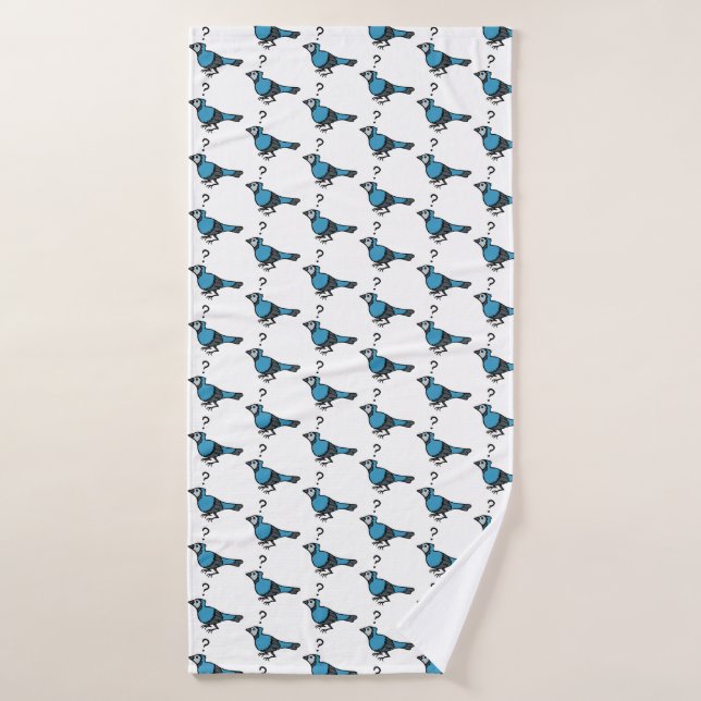 Confused Bird Bath Towel (Bath Towel)