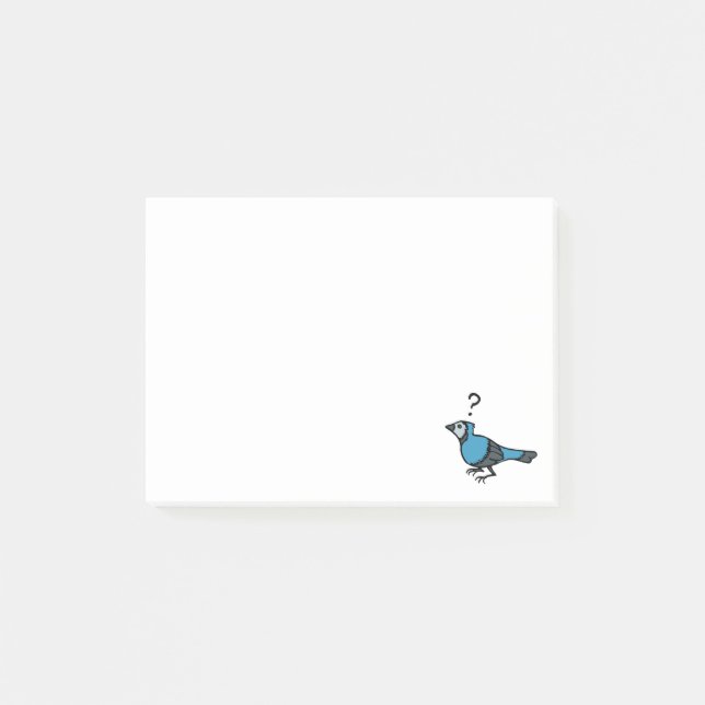 Confused Bird Post-it Notes (Front)
