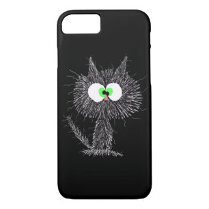 Confused Cat Black  Case-Mate iPhone Case