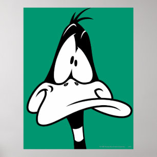 Confused DAFFY DUCK™ Face Poster