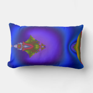 Confused Diamond Fractal Lumbar Pillow