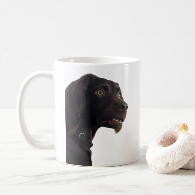 Confused Dog Meme Mug Double Sided (With Donut)