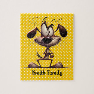 Confused Doggie Personalized Puzzle