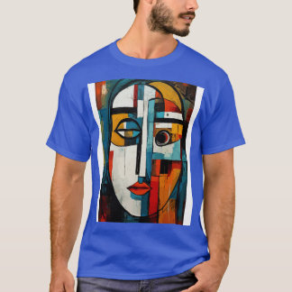 Confused Face Abstract Art T-Shirt