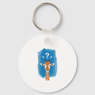 Confused Giraffe Classic T-Shirt Keychain