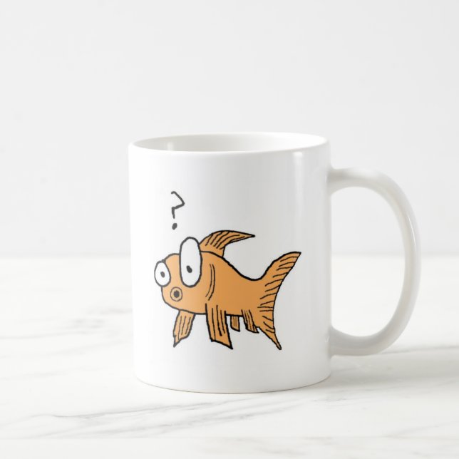 Confused Goldfish Coffee Mug (Right)