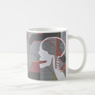 confused heart logicskull coffee mug