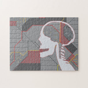 confused heart logicskull jigsaw puzzle