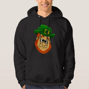 Confused Leprechaun St Patrick's Day Shamrock Hoodie