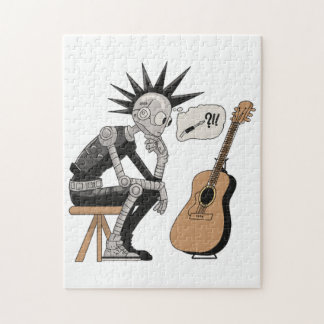 Confused Music Robot Jigsaw Puzzle