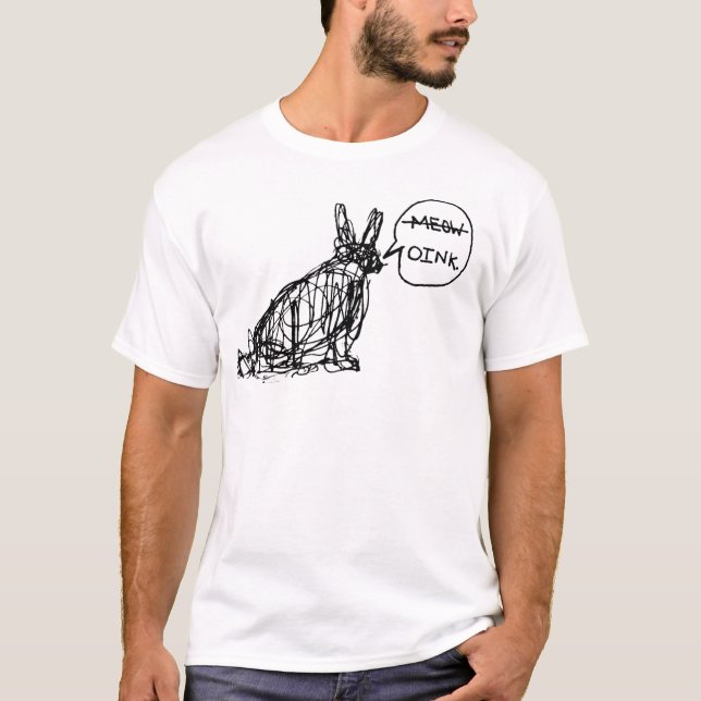 Confused Rabbit T-Shirt (Front)