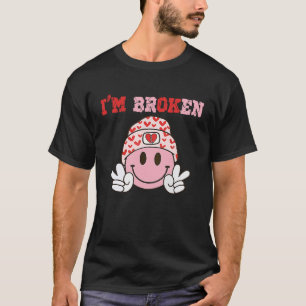 Confused Smile Valentineu2019s Day Heartbreak I'm T-Shirt